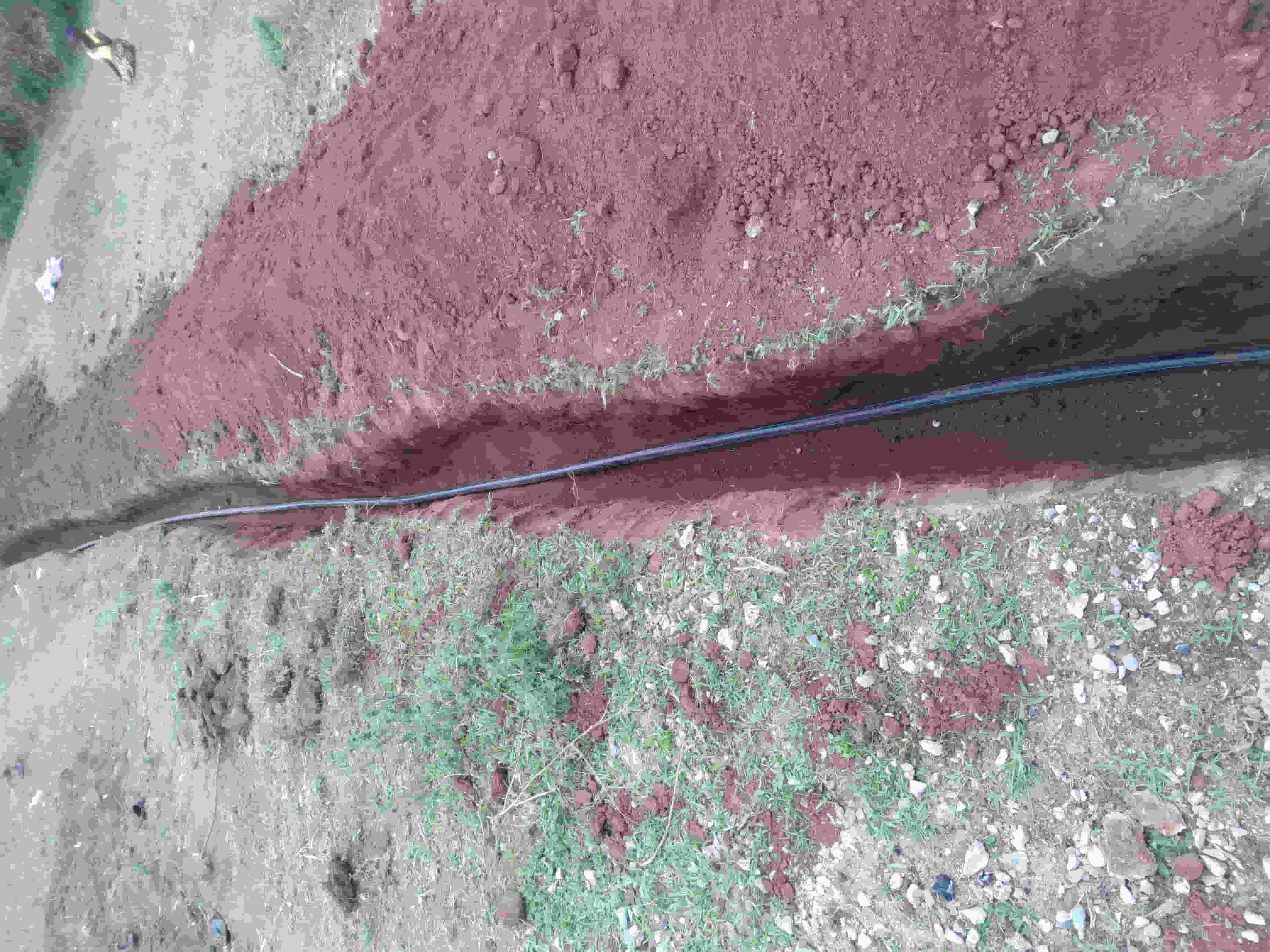 Water pipe laying project